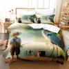 Комплект постельного белья «Мальчик и цапля» односпальный двуспальный двуспальный комплект постельного белья размера «king-size» для взрослых и детей, комплект пододеяльников, комплект простыней в стиле аниме