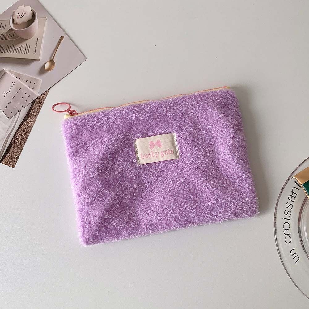 Хранение ювелирных изделий плюшевая канцелярская сумка большой емкости пенал пенал для девочек/мальчиков