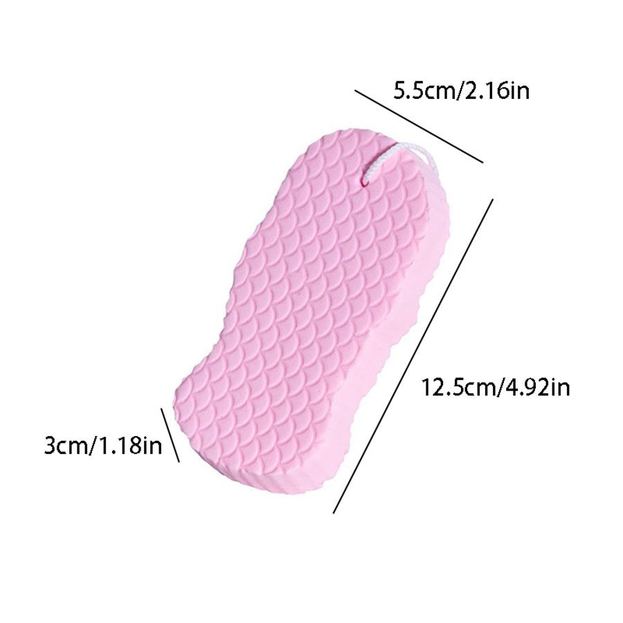 1/2pcs New Cute Soft Sponge Body Scrubber Bath Exfoliating Scrub Sponge Shower Brush Body Skin Remover Exfoliante