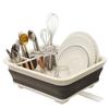 Kitchen Tools Foldable Dish Rack Kitchen Storage Holder Drainer Bowl Tableware Plate Drying Rack Shelf Dinnerware Organizer
