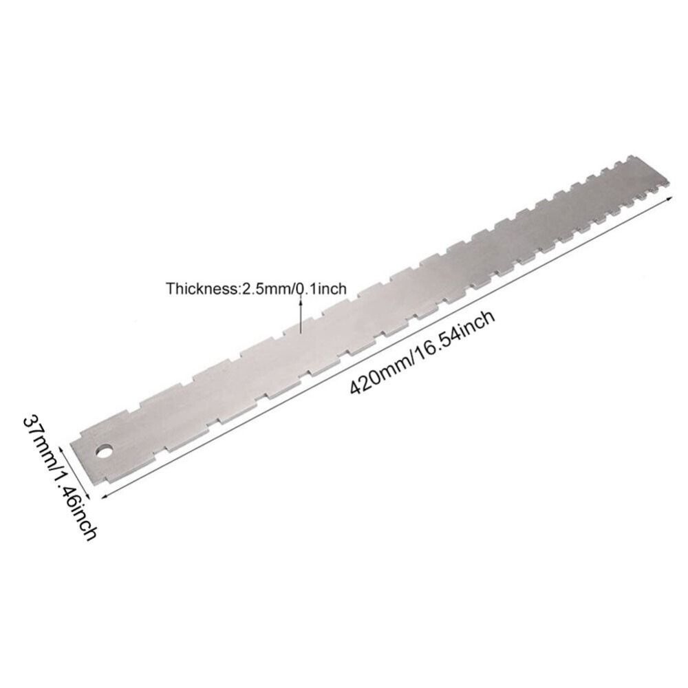 Измерение зазора грифа Линейка с насечками Линейка для гитарных ладов Инструмент для акустического баса