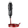 DC 12V 24V Авто 15A Штекер гнезда прикуривателя автомобиля Адаптер-коннектор Безопасный со светодиодным индикатором 4м провод