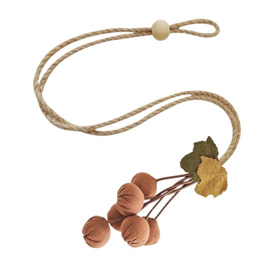 2 шт. Подхваты для штор с декором в виде тыквы, установка без сверления, декоративные держатели для штор, для гостиной