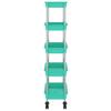 Kitchen Trolley 5 Tier Turquoise 42 x 29 x 128 cm Iron and ABS