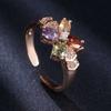 Sace Gems Классическое роскошное многоцветное кольцо с цирконом, женские ювелирные изделия, свадебный подарок для вечеринки