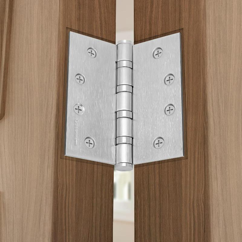 2-10PCS Furniture Cabinet Door Hinges Stainless Steel Wooden Box Folding Butt Hinges Drawer Fitting Closet Hinge Hardware Tools