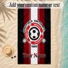 Beach TowelSheffield United FC Custom Name Text Personalized Soft Towel for Beach Pool Indoor Home Decor Gift