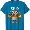 Stud Muffin Funny Muscle Food Pun Graphic Tee for Men Boys Casual Daily T-Shirt