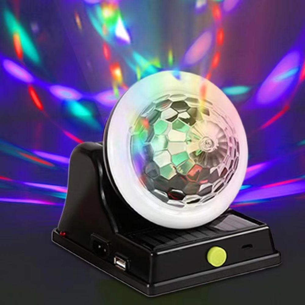 Rotating Solar Disco Ball Light Solar Powered Magic Ball Lamp Party Ambient Light