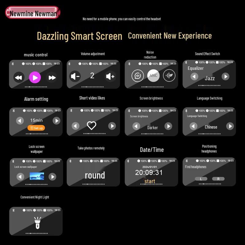 Беспроводные наушники Newman T9 с активным шумоподавлением и Bluetooth