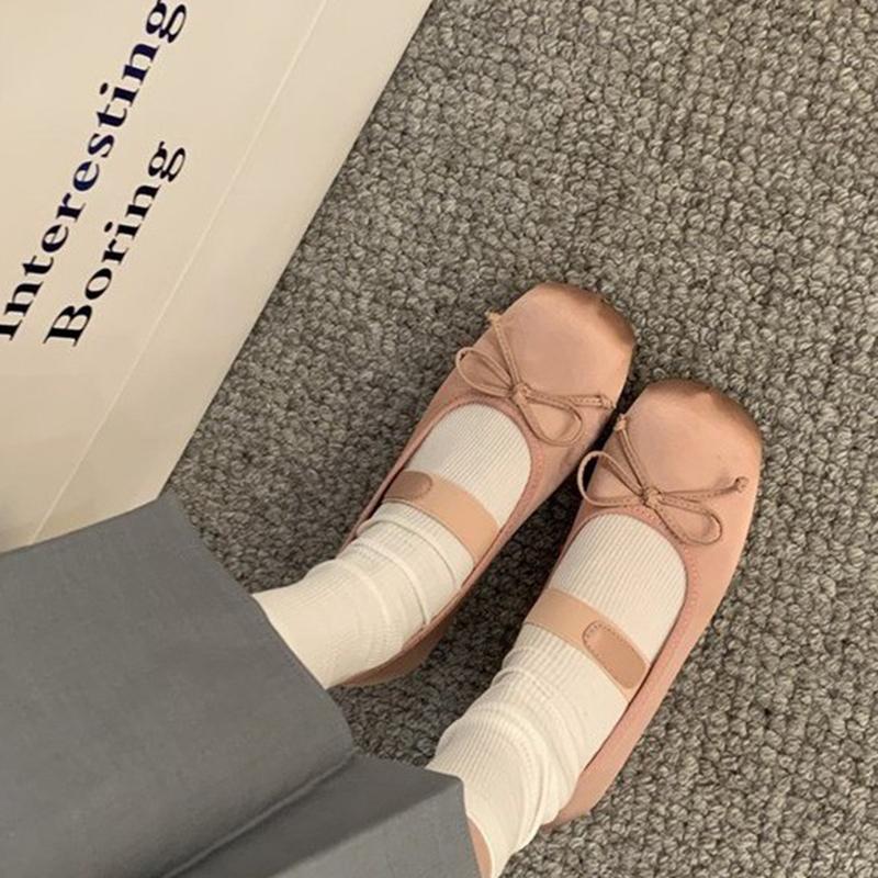 Женские балетки, милая женская обувь Мэри Джейн для девочек, мягкая повседневная обувь для балерин для танцев