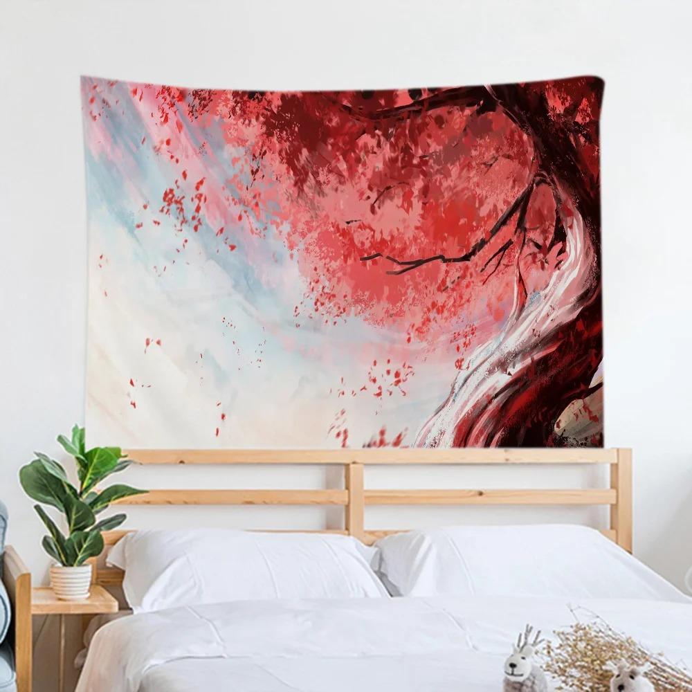 Chinese Style Landscape Simple Tapestry Office Living Room Decoration Home Wall Tapestry