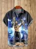 1116 Hot Sale Hawaiian Shirt Printed Shirt European Size Beach for Men's Large Size Shirt