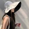 Women Summer UV Protection Wide Brim Panama Hat Bucket Hat Sun Cap Sunshade Hat Beach Cap