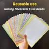 5Pcs Light Transmission Ironing Sheets for Fuse Beads DIY Beadsheat-resistant Paper  Fusion Beading