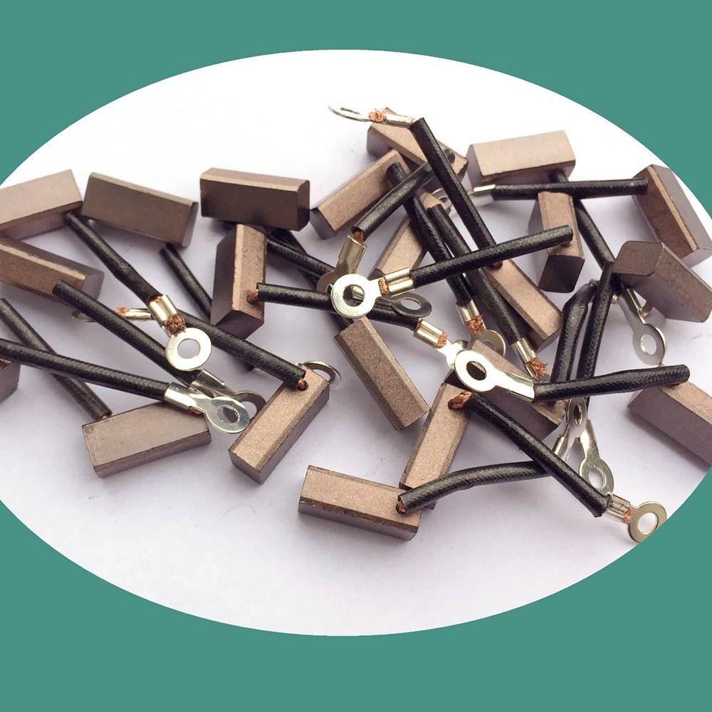 10pcs Hand Tools J460 6×8×18mm Brush Replacement Electric Motor Leads Generator Carbon Brushes Wire