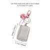 Peach Heart Pendant Mini Photocard Holder Idol Card Display Protector  School Stationery