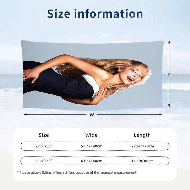 Sabrina Carpenter Fashion Beach Towel Portable Soft Quick Dry Towel For Swimming Camping Holiday Use