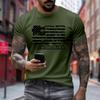Men's Printed Short Sleeve T-Shirt Men's Loose Casual Short Sleeve Top