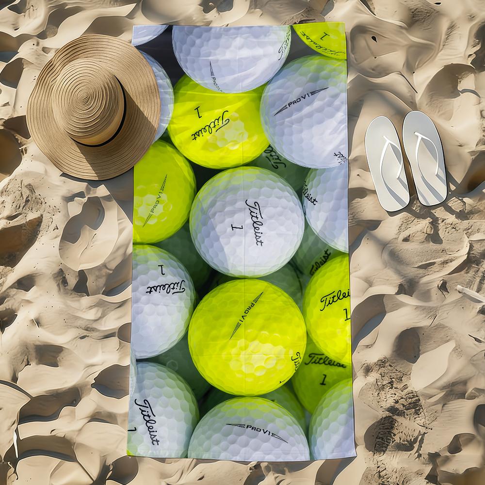 Модное пляжное полотенце TT-t-TitleistS-ES-s, большое, быстросохнущее, впитывающее, мягкое, для плавания, пляжа, для мужчин и женщин