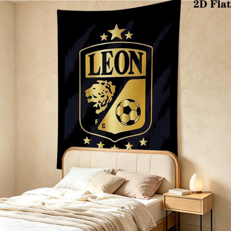 Club Len Football Club Wall Tapestry Aesthetic Wall Hanging Printed Fabric Blanket Decorative Tapestries For Bedroom Living Room Home Decor