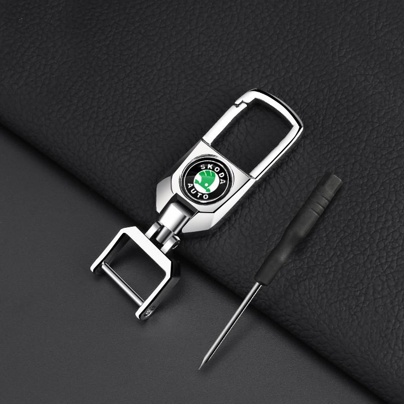 Car Braided Rope Keychain Keyring Key Holder Couple Gifts for Skoda SCALA Superb Octavia 2 3 A4 A5 Fabia Kamiq Kapoq Kodiaq Rapid