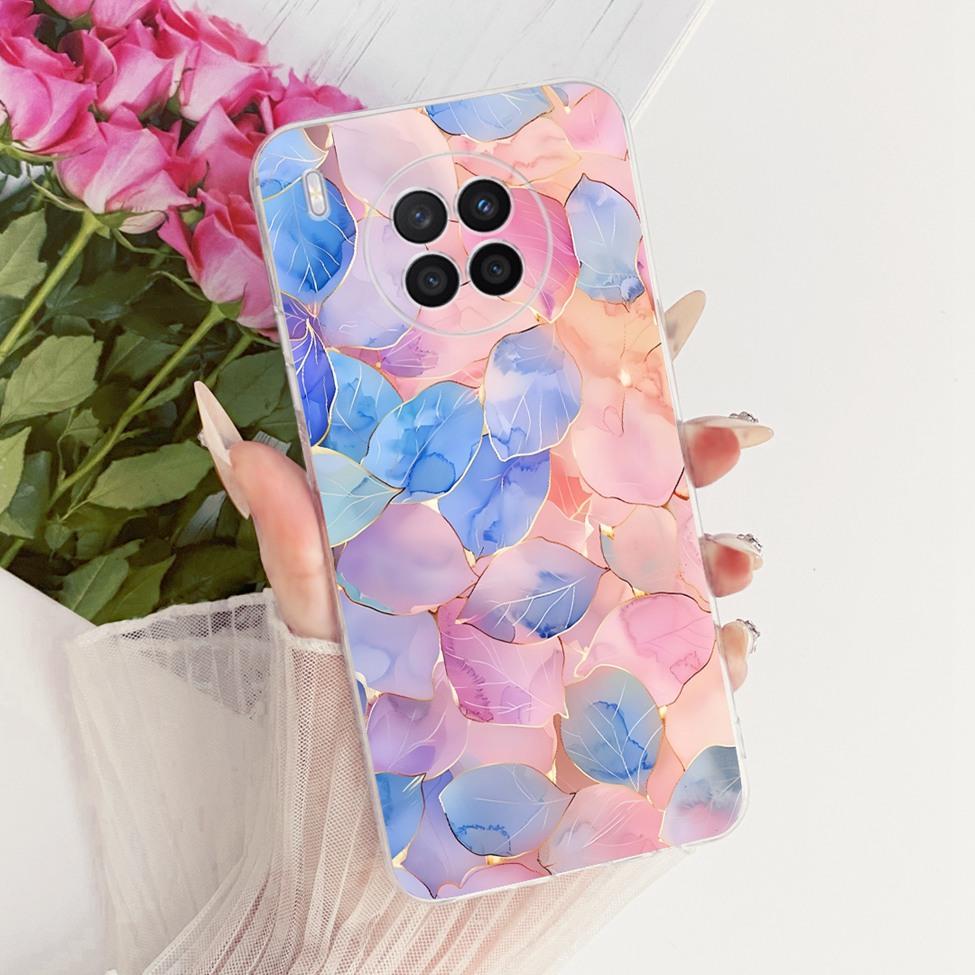Cover For Huawei Nova 8i Case Cute Cat Fashion Butterfly Funny 2D Painted Casing NEN-L22 NEN-LX1 NEN-LX3