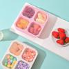 4 шт. Ланч-бокс для детей, многоразовые контейнеры для закусок с 4 отделениями, коробка для бенто