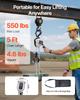 Manual Lever Chain Hoist, 1/4T 250KG Capacity Heavy Duty Come Along, 1.5M Lift G80 Alloy Steel Chain With Dual Pawl Mechanical Brake, 360° Rotating
