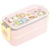 Ланч-бокс Sumikkogurashi с фиксирующимися палочками для еды KA27601 В80 x Ш175 x Г80 мм San-X 2-уровневый 2-точечный