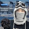 Зимняя флисовая балаклава, теплая лыжная подушка для лица, ветрозащитная шапка-капюшон для холодной погоды