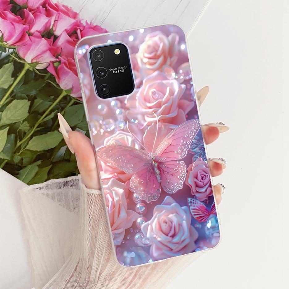 Чехол для Samsung Galaxy S10 Lite SM-G770F, Роскошный чехол с рисунком «Дерево и бабочки», Мягкий силиконовый чехол для телефона, Сумки для Samsung S10 Lite