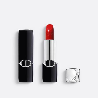 Помада Rouge Dior 999 Сатиновая Увлажняющая, Иконическая Красная Увлажняющая Стойкая Помада 3,5 г