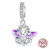 Copper Purple Baby Dragon Flying Dragon Cub Pendant Charm Fit Original Charms Bracelets Women Diy Jewelry Gift
