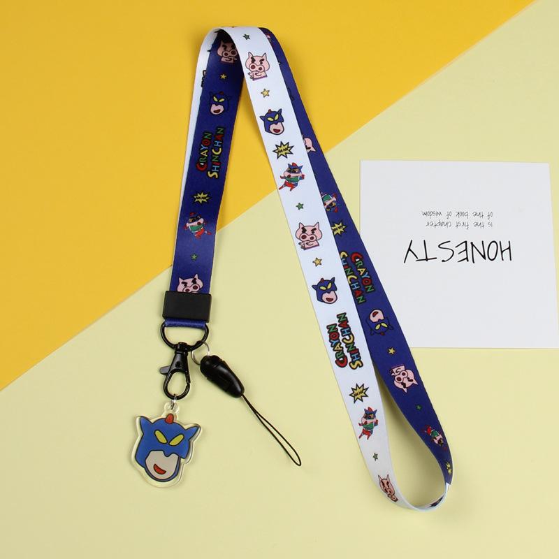 Cartoon Mobile Phone Lanyard, Cute Pendant, Wide And Flat Braided Belt, Lanyard, Key, Badge, Card Cover, Neck Lanyard.