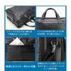 Сумка Miyabi Leather Business Genuine A4 Inch Waterproof Large Business Document Black [Masa Kawa], мужская, кожаная, из коровьей кожи, совместимая с 2 устройствами, 15,6 ПК,