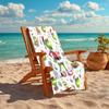1Pc Christmas Grinch Paper Beach Towel, Quick Dry, Multi-Use for Beach Pool Gym Yoga Home Travel, Christmas, Halloween, Xmas Gift S619