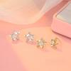 Super Flash Star Earrings for Women with Niche Design and Temperament High-end Five-pointed Star Earrings