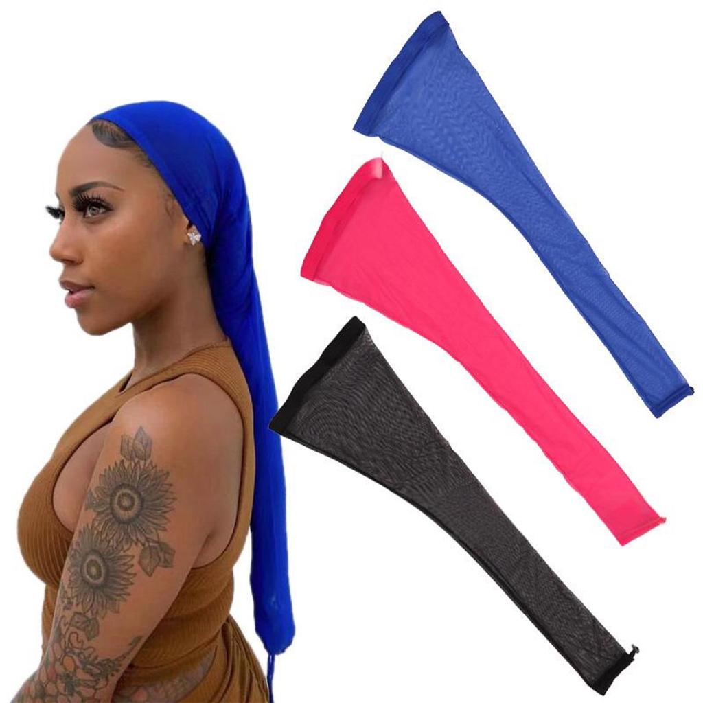 Elastic Dreadlock Beanie Cap Long Sleeve Style Lightweight Polyester For Costume Party Events