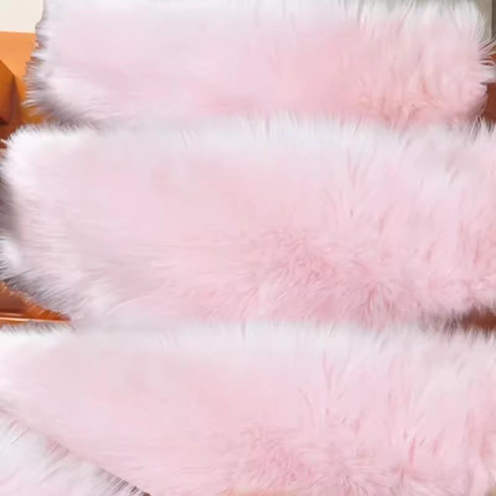 Imitation Wool Stair Mats Carpet Anti-slip Steps Plush Floor Mats Warm Floor Mats For Home Bedroom
