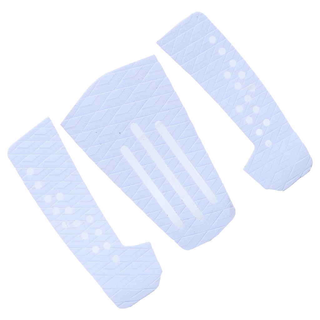 3 шт. коврик для серфборда с тягой, противоскользящий, влагостойкий, коврик для деки серфборда для аксессуаров для скимборда(белый )