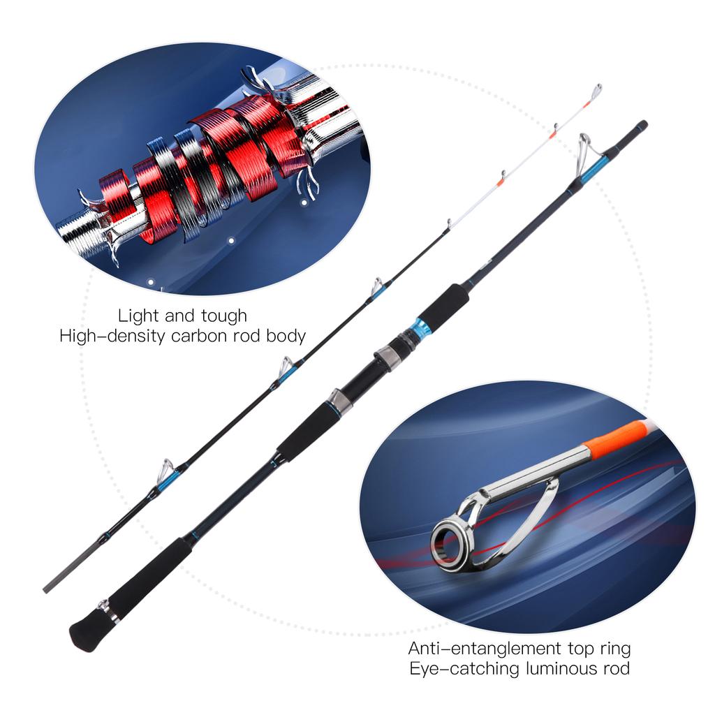   Sea Offshore Gen al Carbon Fishing Rod Luminous   Rod AntiEntanglement(1.65m 5.4ft )