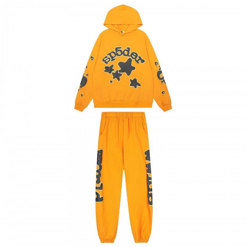 Unisex Hooded Sweatshirt Streetwear Spider Web Print Heavyweight Fleece Teen Casual Top