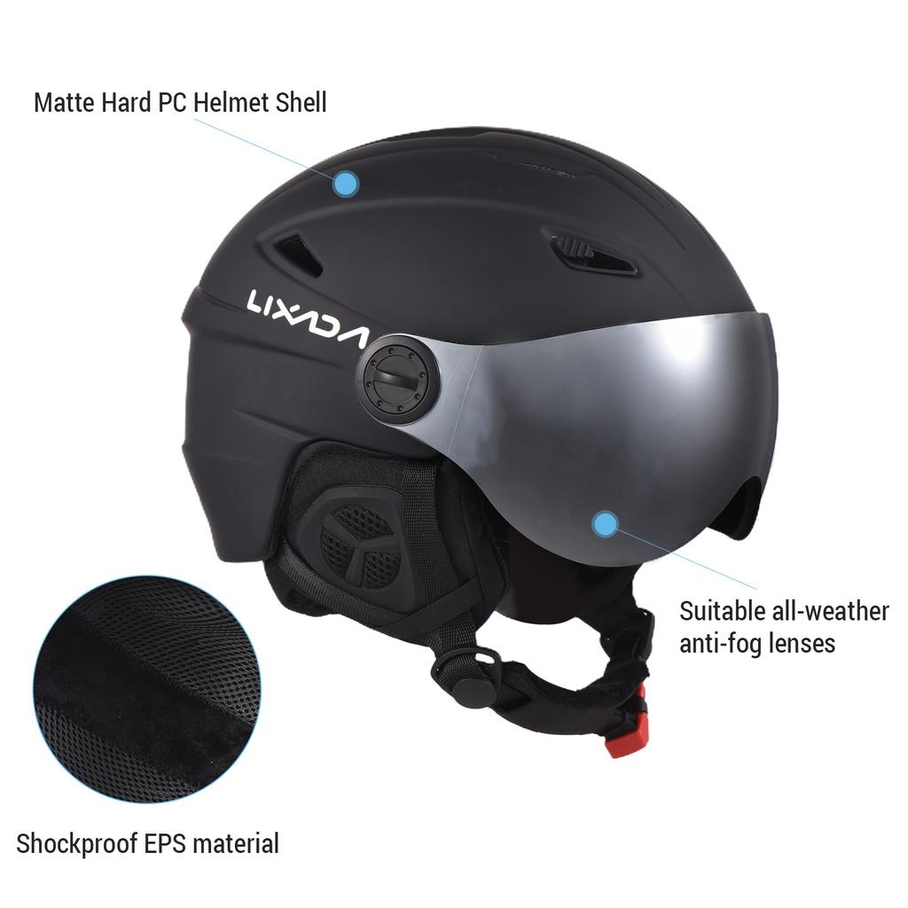 Лыжный шлем. Защитное снаряжение для сноуборда. Защитное снаряжение для зимних видов спорта. Защита головы для зимних видов спорта.