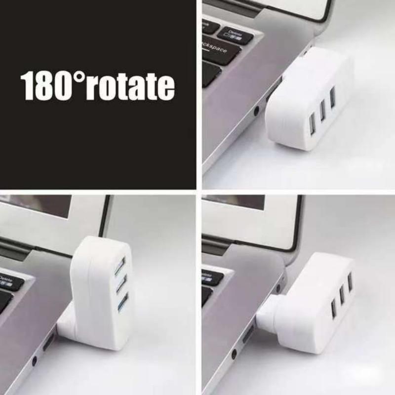 3 в 1 USB2.0 концентратор с вращением на 180 ° адаптер для ноутбука ноутбук 3 порта USB разветвитель мышь клавиатура U Disk Reader ПК компьютерные аксессуары