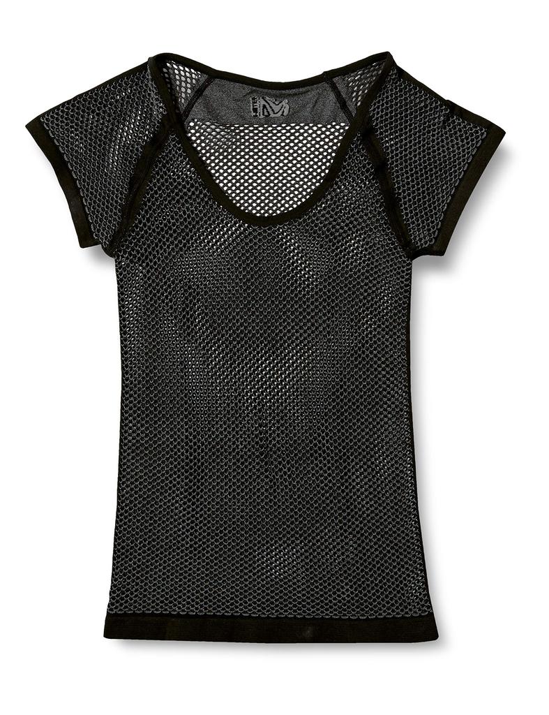 [Millet] Underwear [Women's] Drynamic Mesh Short Sleeve MIV01708 Black-Noir M