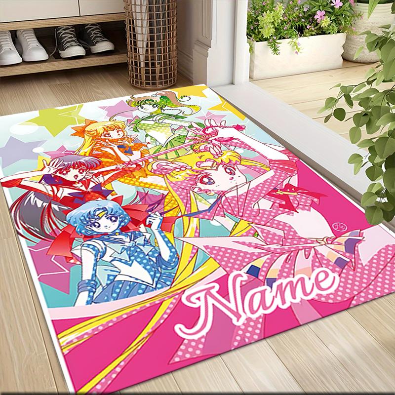 Custom Name "Superhero Friends Adventure" Carpet Rug Customizable Soft Washable Anti-Slip Home Living Room Sofa Mats Personalized Rug. 0909126
