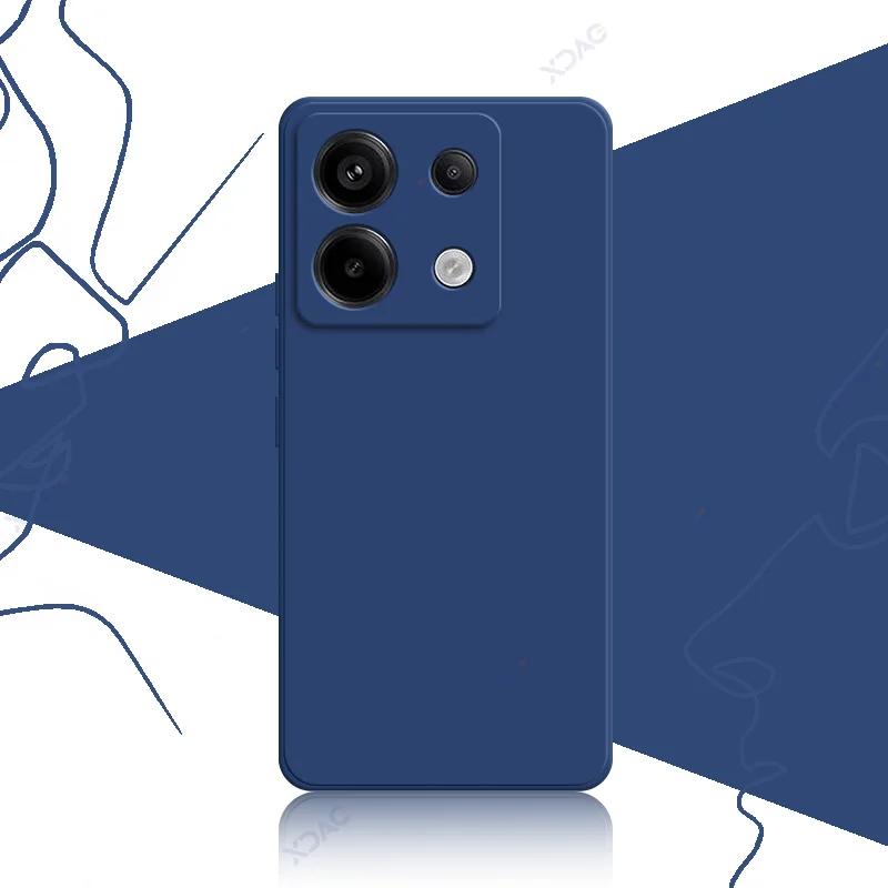 Милые квадратные жидкие силиконовые чехлы для Xiaomi POCO X6 Pro Neo 5G роскошные мягкие чехлы для телефонов POCOX6 X6Pro X6Neo Coque