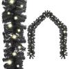 VidaXL Christmas Garland with LED Lights Artificial Garland Decoration Garland Ornament Garden Backyard 329190