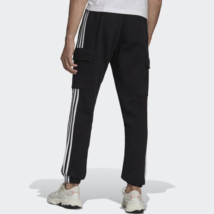 Adidas Originals Trefoil 3-Stripes Cuffed Track Pants Men Bottoms Black HG4829